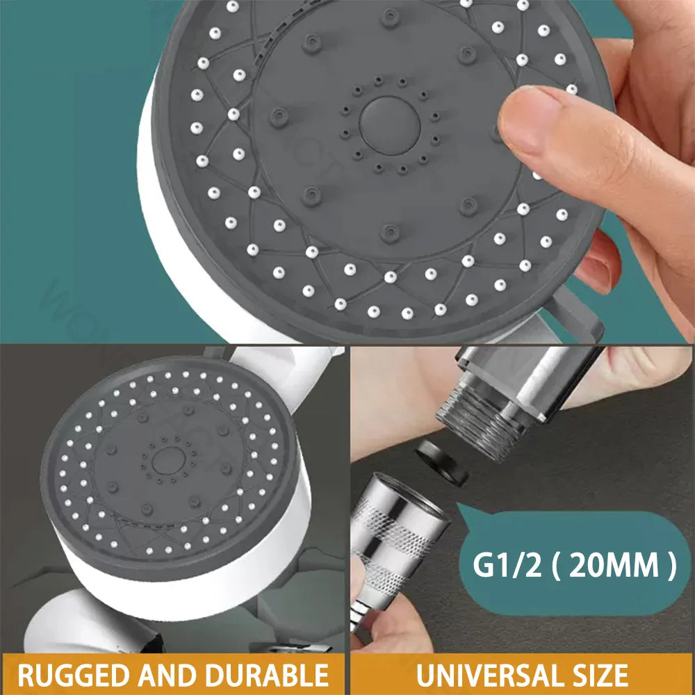 10 Mode Filter Shower Head Adjustable High Pressure