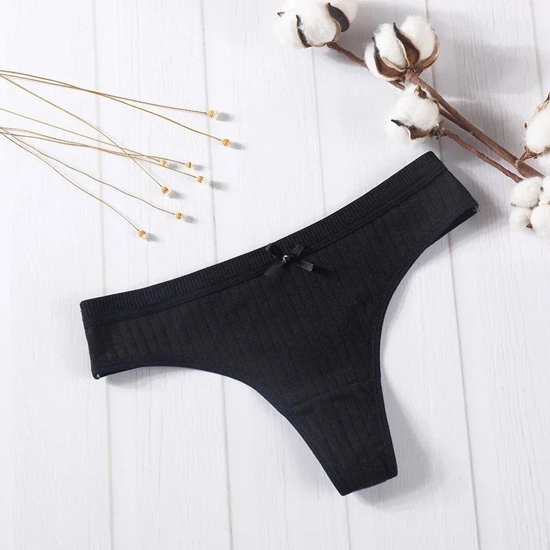 10 Pcs/Set Cotton Low Waist Panties G-Strings