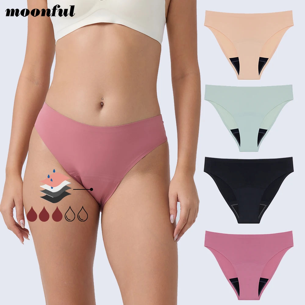 Seamless Menstrual Panties Woman High Quality Leakproof Menstrual Period Underwear Bikini Menstrual Cycle Absorbent Underwear