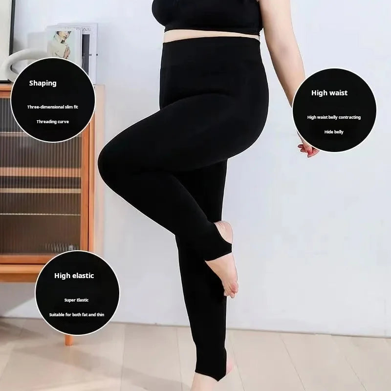 Hot -30℃ / -22℉ Really Warm Women's Thick Fleece Pantyhose, Large, Big, Plus Size, Warm Leggings, Lady Trousers, Winter Clothing