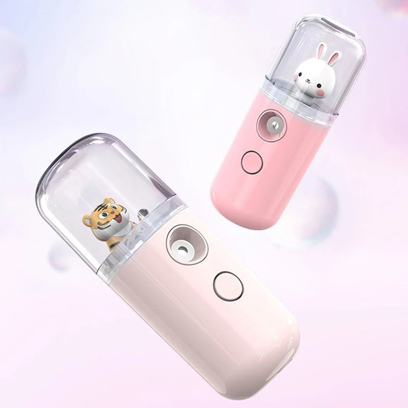 Mini Beauty Skin Care Tools USB Rechargeable Mist Facial Sprayer Steamer