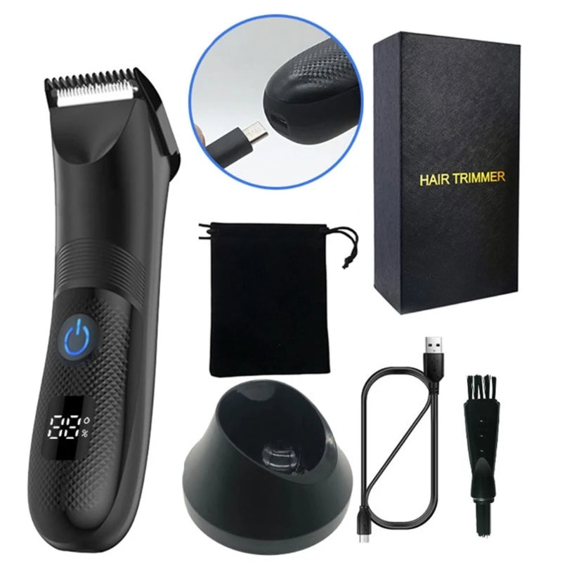 Body Grooming Electric Intimate Shaver for Men Intimate Hair Trimmer for Groin Area & Pubic Hair Waterproof Drop Shipping