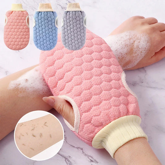 Double-sided Bath Glove Honeycomb Towel Skin Exfoliating Scrubber Brush