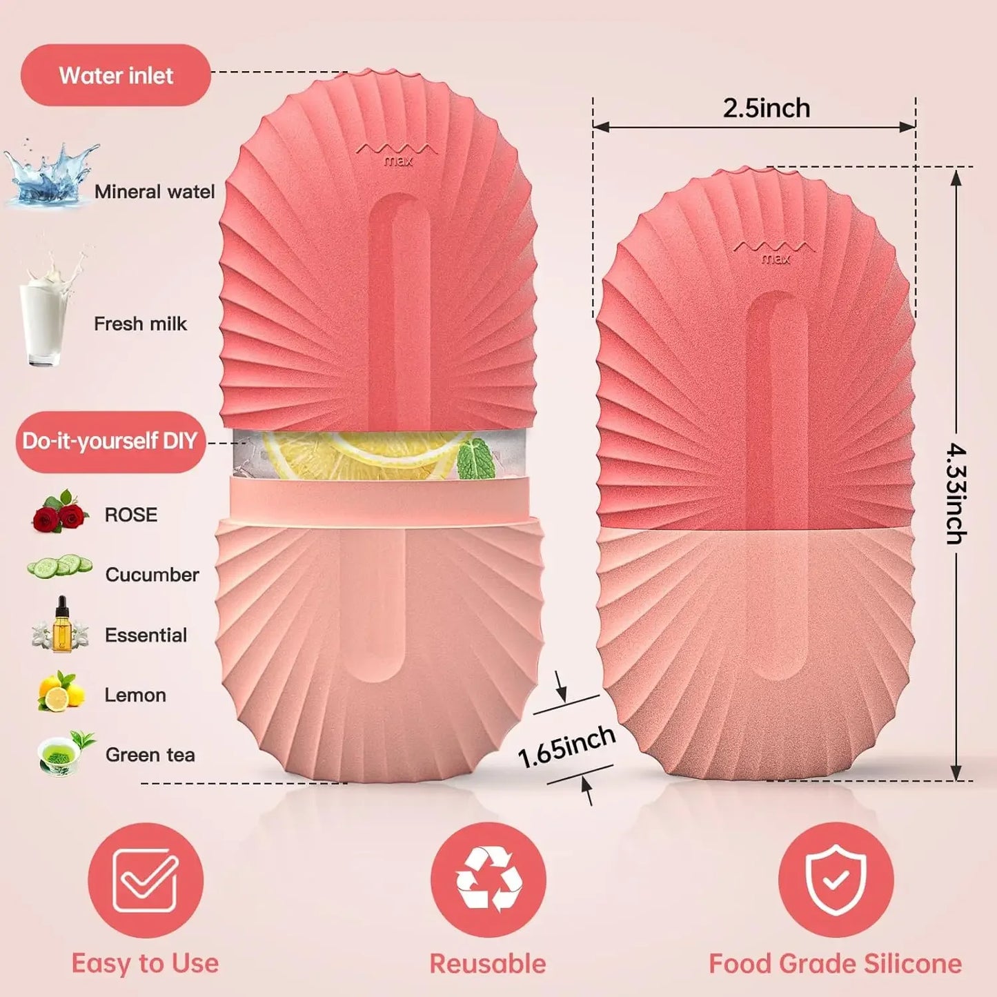 Silicone Face Ice Cube Mold for Beauty Skin Care